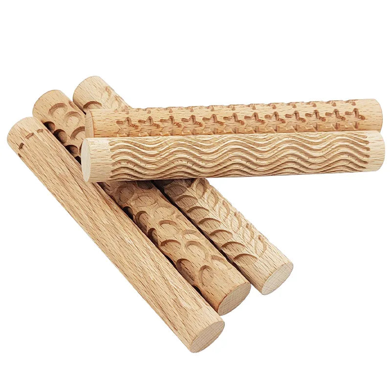 Rouleau de modelage en bois