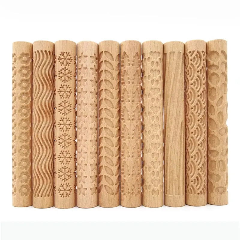 Rouleau de modelage en bois
