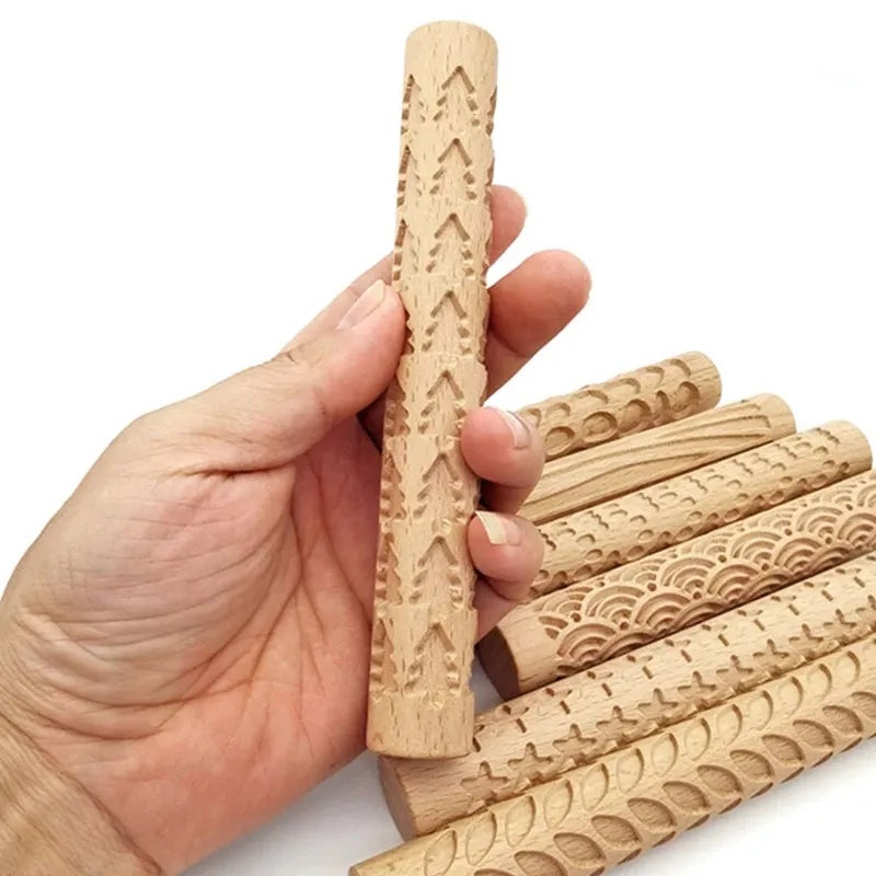 Rouleau de modelage en bois