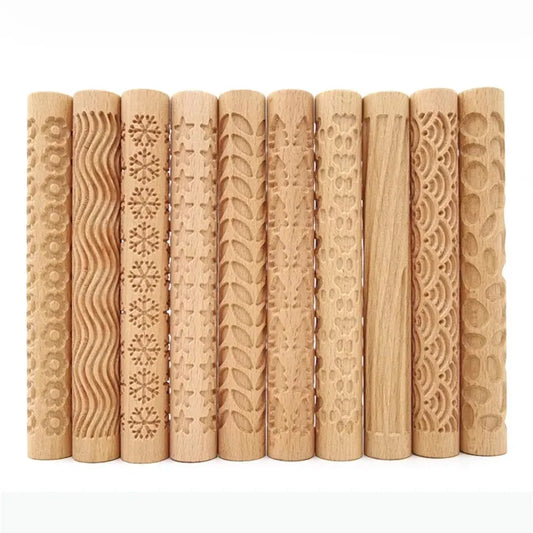 Rouleau de modelage en bois